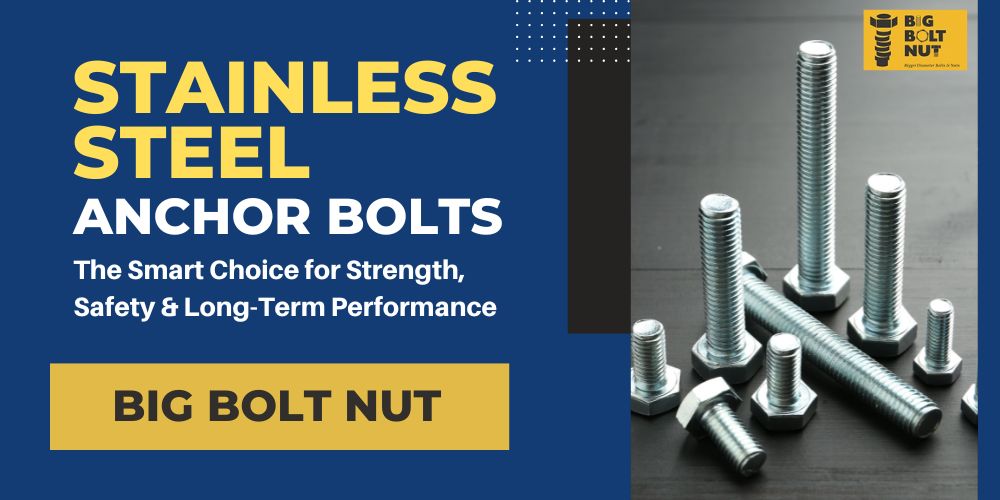 stainless steel anchor bolts for heavy-duty concrete foundations