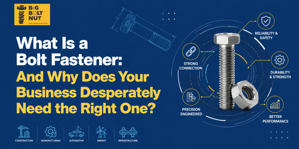What Is a Bolt Fastener: And Why Does Your Business Desperately Need the Right One?